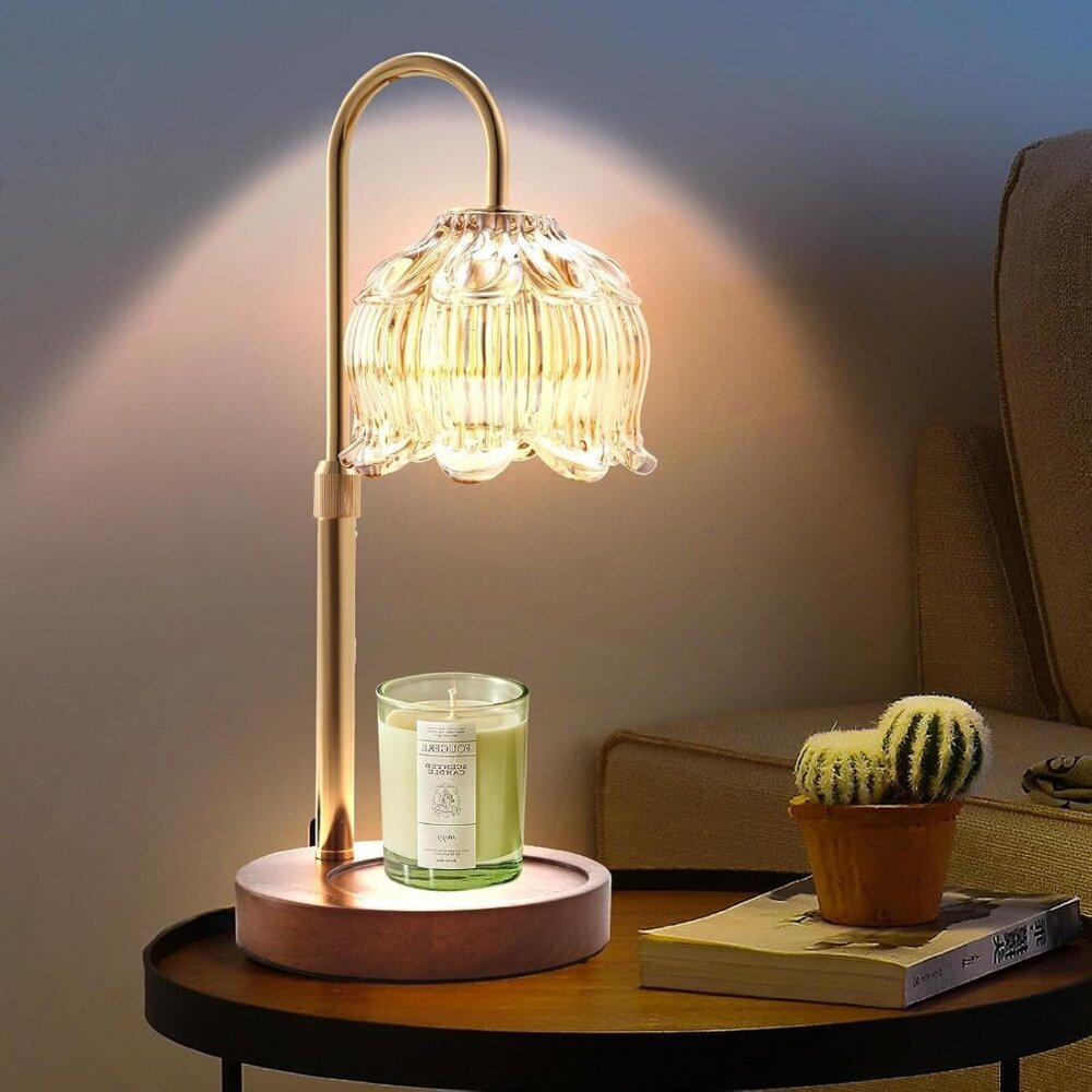 Fragrance Candle Warmer Lamp，Electric Candle Warmer with Timer & Dimmer，Mom Chri
